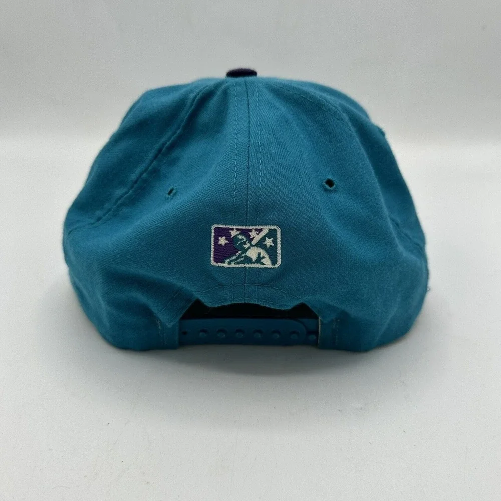 Vintage Charlotte Knights Hat Mens Baseball Snapback New Era MiLB‎ 90s